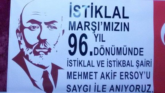 İlçemizde 12 Mart İstiklal Marşının Kabulü Ve Mehmet Akif Ersoyu Anma Programı Düzenlendi 